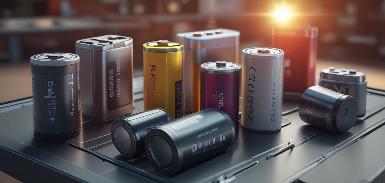 Illustration of battery technologies