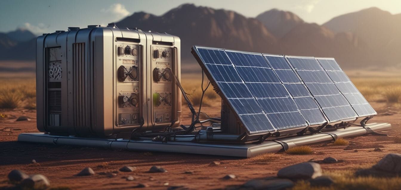 Futuristic portable power station concept